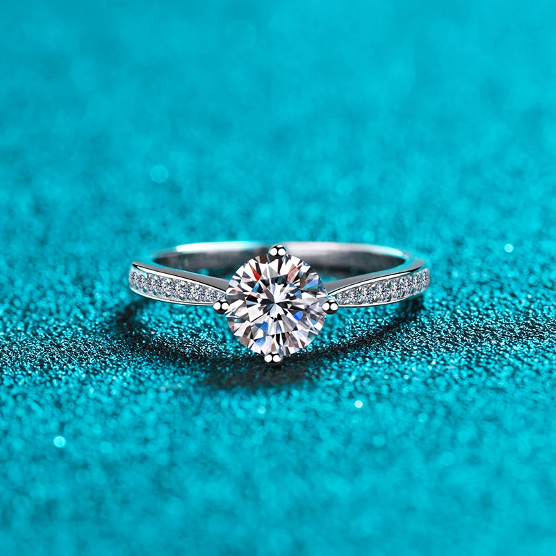 

Mossanshi 925 Sterling Silver Exquisite Crown Zircon ring Romantic wedding ring for women engagement gift luxury fine jewelry