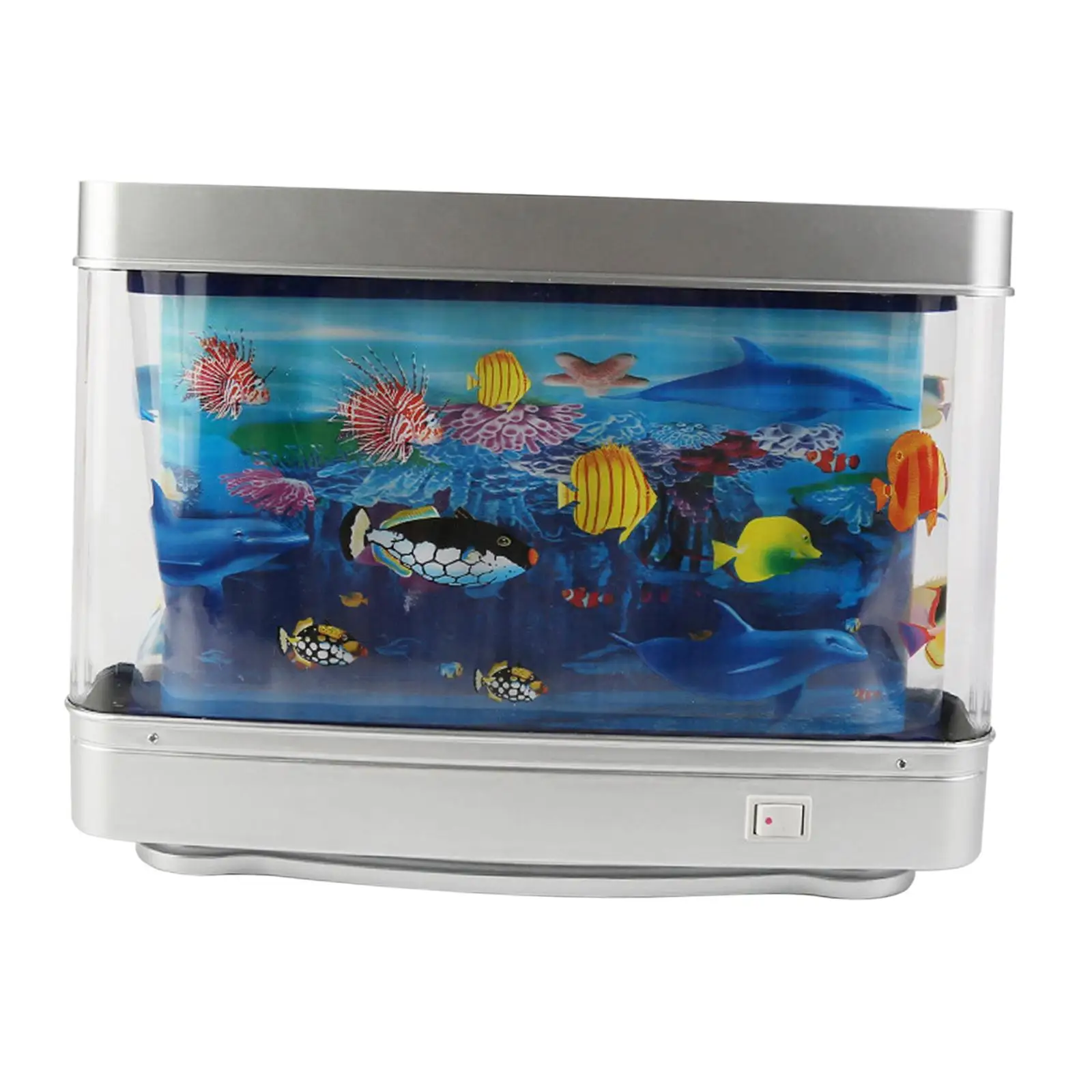 Aquarium Lamp Marine Views Moving Decoration Fake Aquarium Decorative Lamp for Party Birthday Halloween Kids Room Indoor