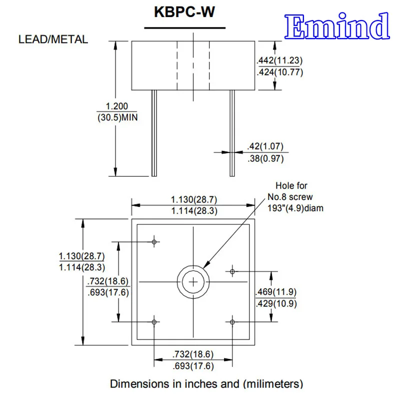 Рисунок 3 - выпрямитель моста KBPC5008W 50
