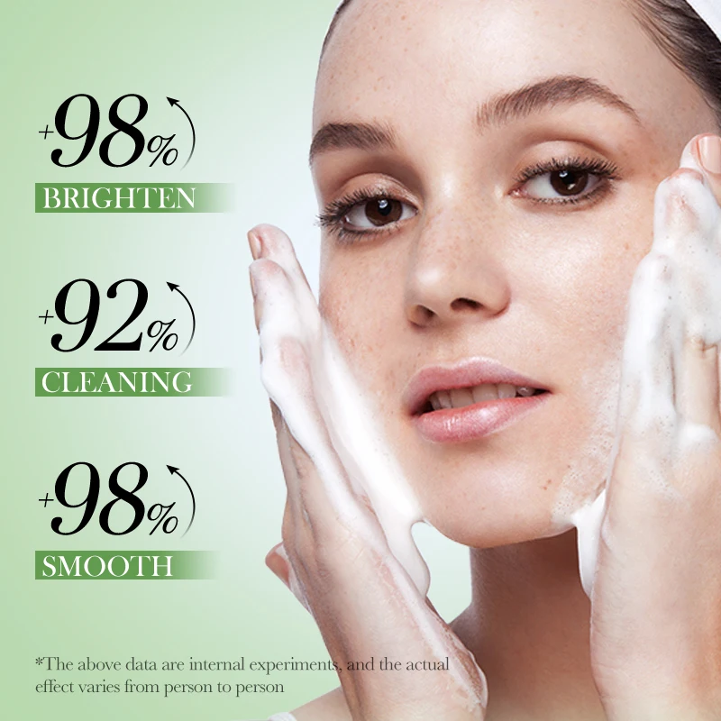 SAODER Vitamin B5 Facial Cleanser Face Wash Foam Facial Cleansing Mossee Moisturizing Anti-aging Facial Skin Care Products