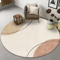 Modern Light Luxury Round Carpets Living Room Sofa Coffee Tables Rug Ins Style Decoration Room Bedroom Carpet Non-slip Bath Mats 2