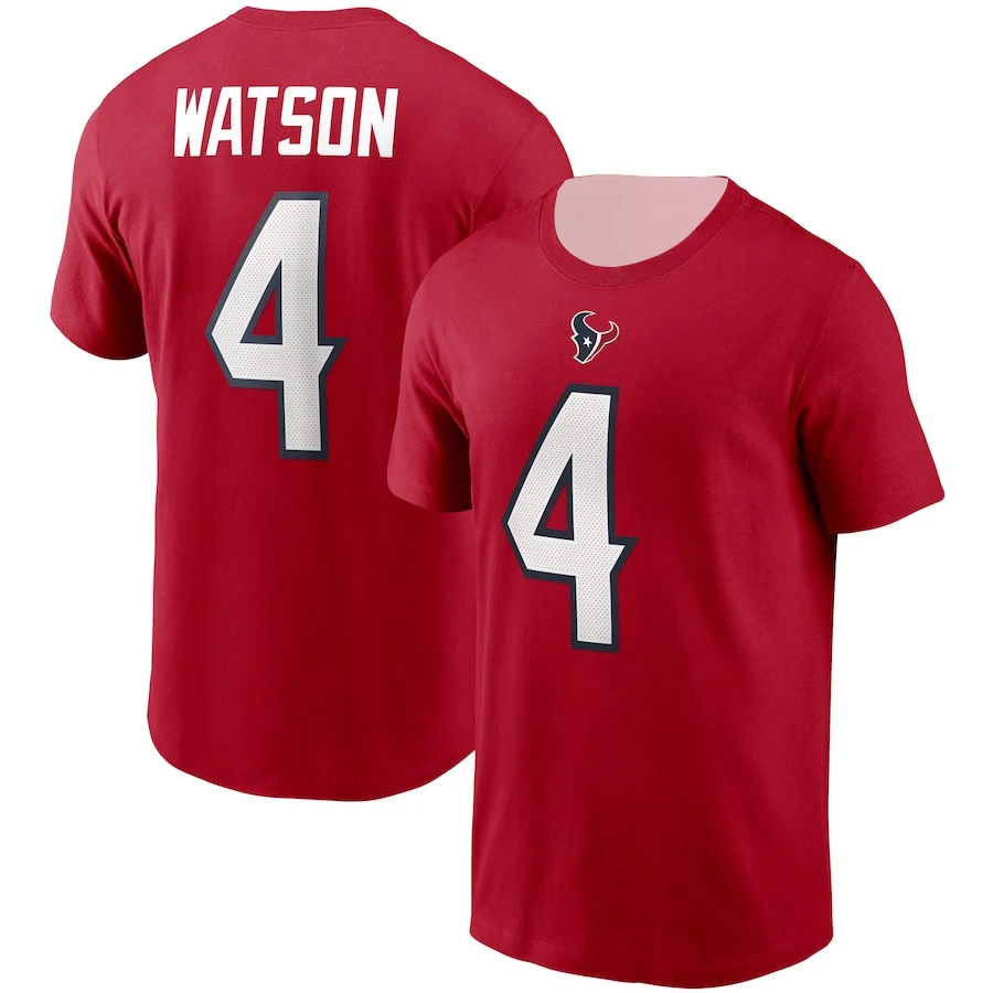 thumbnail image 1 of Nuevas camisetas de entrenamiento de rugby TEXANS, camisetas para hombres y mujeres, camisetas deportivas de la serie Number, cuello redondo, manga corta, transpirables, de secado rápido, 1 of 5