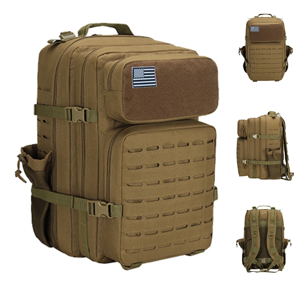 

High Quality Military Tactical Backpacks for Men 50L Large Capacity Outdoor Travel Hiking Camping 1000D Waterproof Oxford Bags