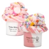 70ml DIY Fluffy Bicolor Slime Butter Slime Kit with Lollipop & Ice Cream Charms - Fun Christmas Gift Party Favor for Boys Girls 1