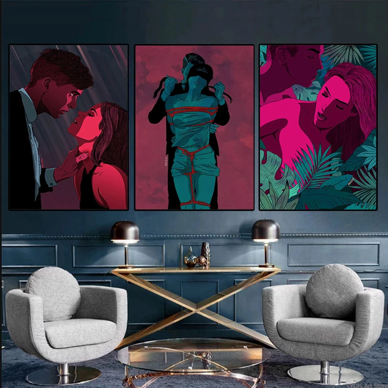Diy Painting By Numbers Modern Sexy Nude Woman Men Oil Painting Drawing On  Canvas Kill Time Unique Gift Home Decor - Paint By Number Package -  AliExpress