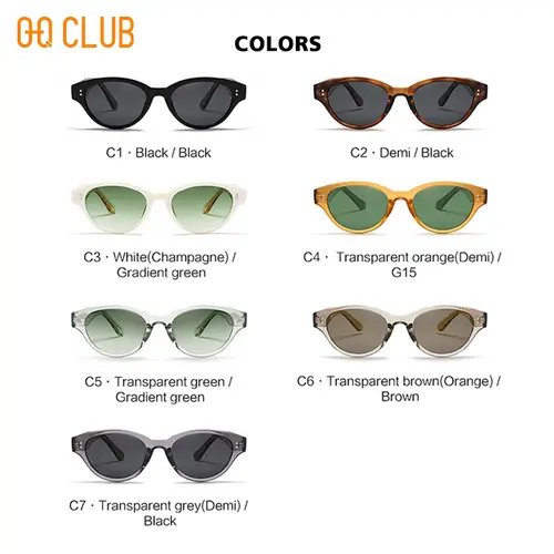 O-Q CLUB Women's Sunglasses Eyepieces Sunglass Woman Men Sun Glasses in Trend Luxury Brands High Quality Zonnebril Dames Lunette - Image 4