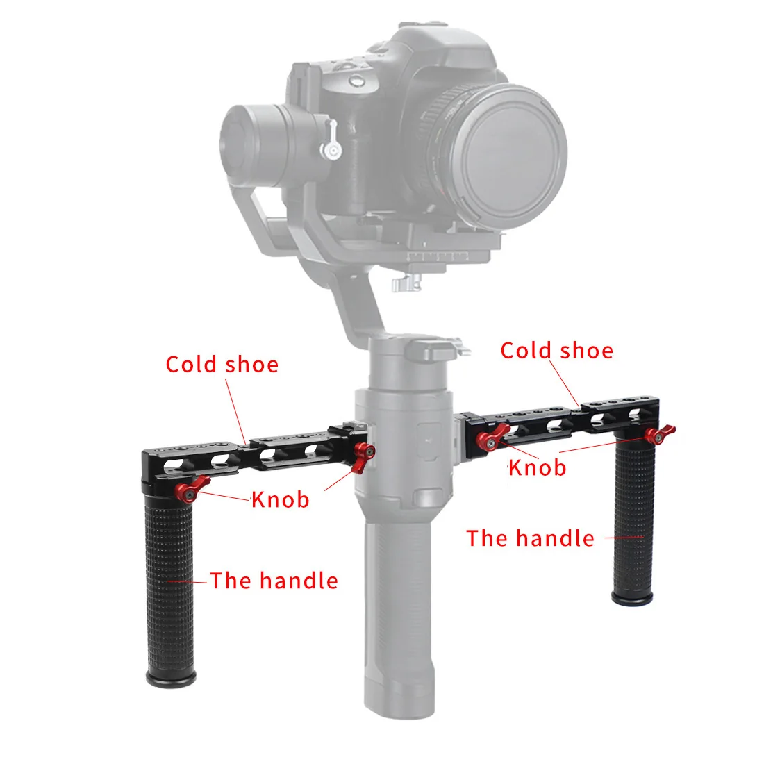Quick Release Mount Handle Grip for Ronin SC S Gimbal Monitor Bracket 1/4'' Exte