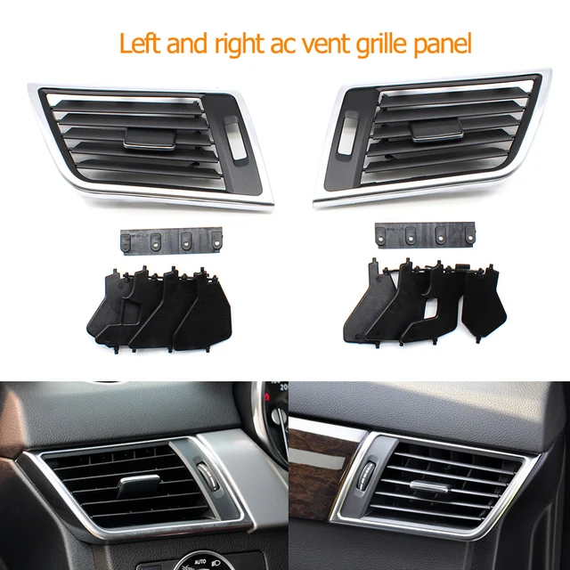Mercedes Benz W164 ML350 GL350 GLE GLS Dashboard Air Vent – Left, Right, Or Middle Replacement, Black ABS Plastic