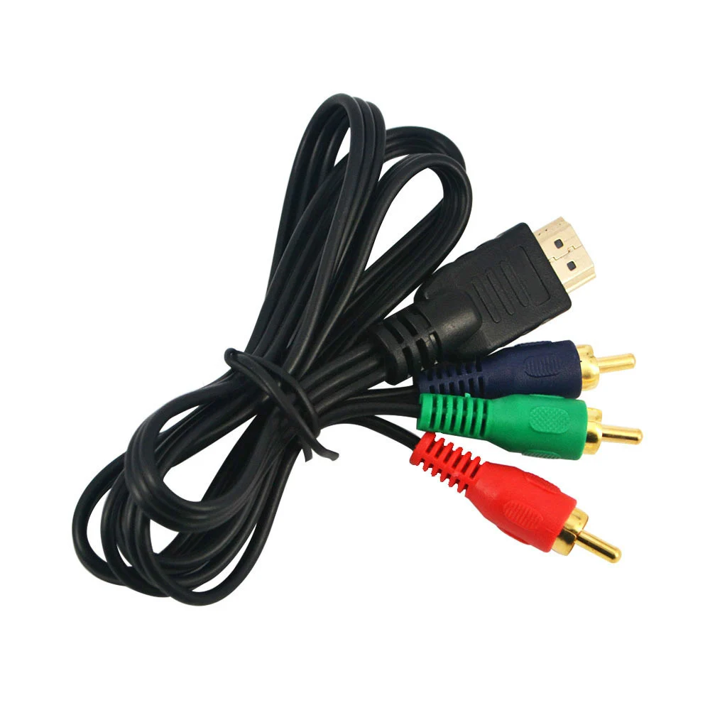 

3ft 1m HDMI-compatible Male To 3 RCA Video Audio AV Adapter Cable 3RCA Stereo Converter Component for TV Set-Box DV DVD PC