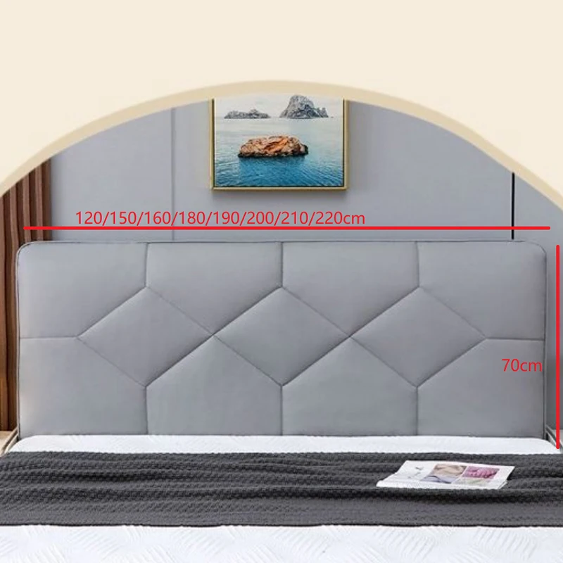 탄성 모든 항목을 포함하는 다이아몬드 질감 침대 헤드 커버 방수 기술 천 두꺼운 퀼트 패딩 침대 옆 헤드보드 커버