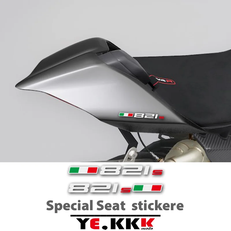 

2 Stickers For DUCATI Monster Seat Unit 821 SP EVO Panigale S Flag Tricolor Sticker Decal Customization