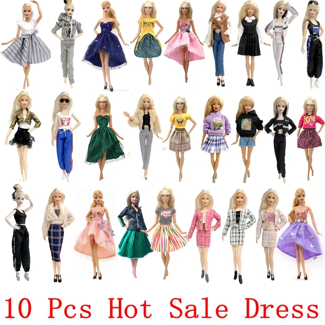 10 Pack Lot Doll Clothes Handmade Princes Dress For Barbie Dolls 11.5 inch  Gift