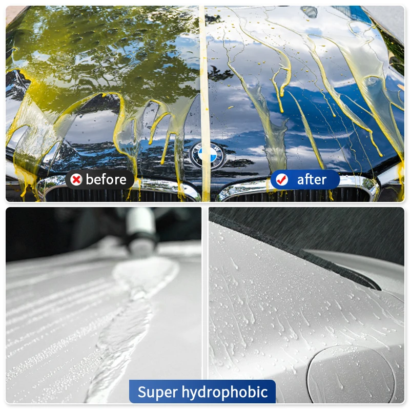 Ceramic Car Coating Quick Polish Wax Hydrophobic Liquid Glass Waterproofing Spray Paint Nano Sealing Auto Detailing HGKJ S6 car coating