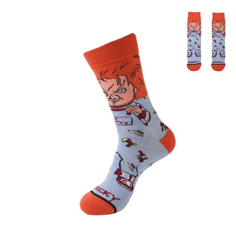 

Anime Chucky Men Women Stocking Cosplay Cartoon Funny Socks Novelty Christmas Socks Festival