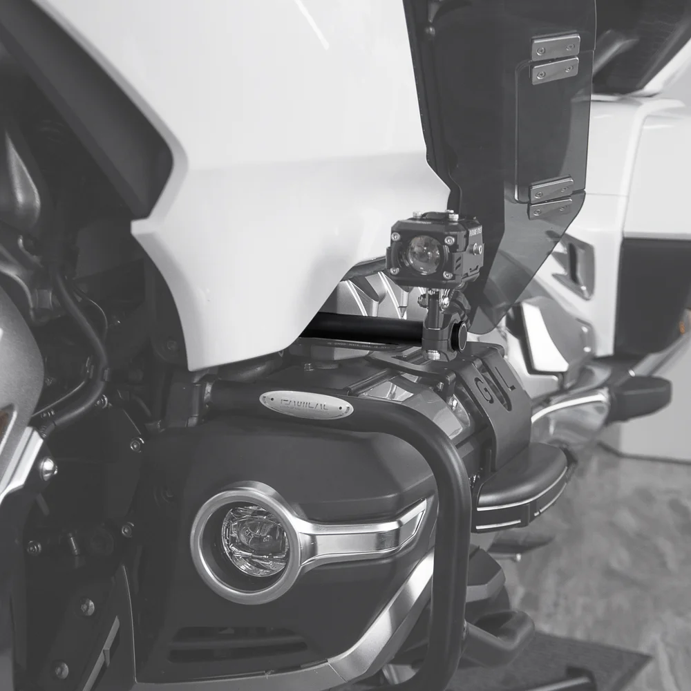 Panical Goldwing Gl1800 Staffa Luce Ausiliaria Per Honda Gl1800 F6B Staffa Luce Ausiliaria Regolabile Motore Staffa Faretto