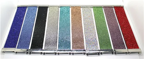 XQNI Bunte Kristall Armband Armreifen Strass Breite Wrap Charme Frauen Nation Flagge Armband Manschette Armband Armband Schmuck – Detail 2