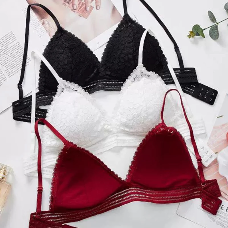 

Женский кружевной бюстгальтер с чашками пуш-ап и V-образным вырезом