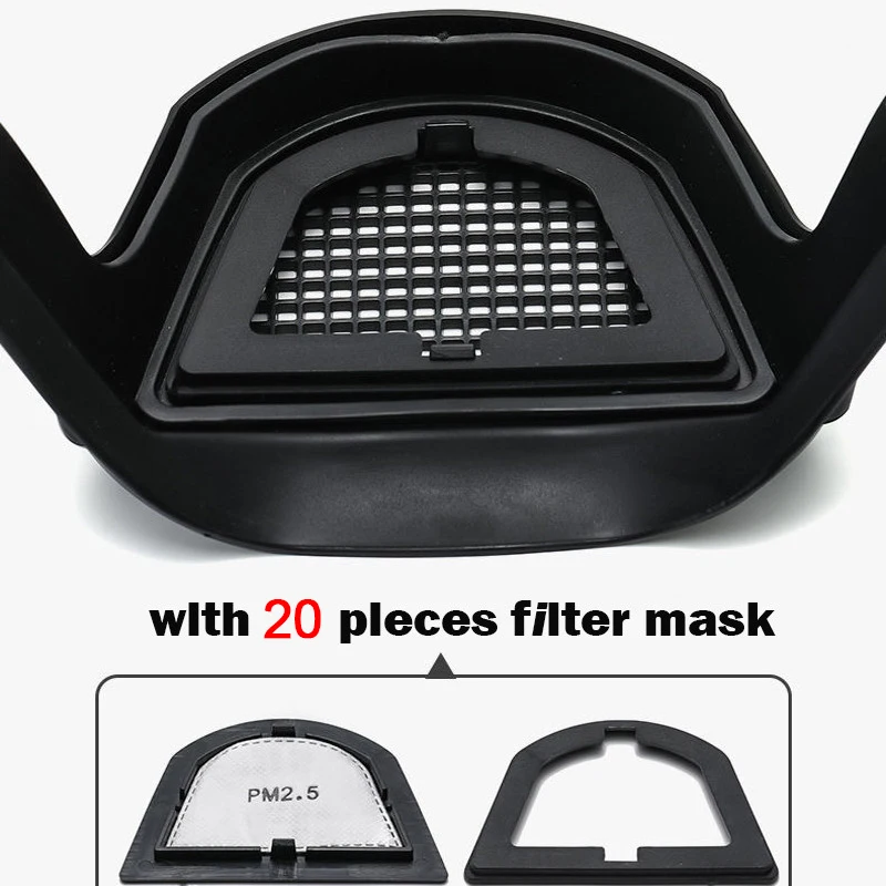 Transparent Full Face Protector Shield Reusable Kitchen Splash Protection Mask Anti-fog Windproof Dustproof Mask With Filters kitchen splatter screen kitchen splash guard work protection mask