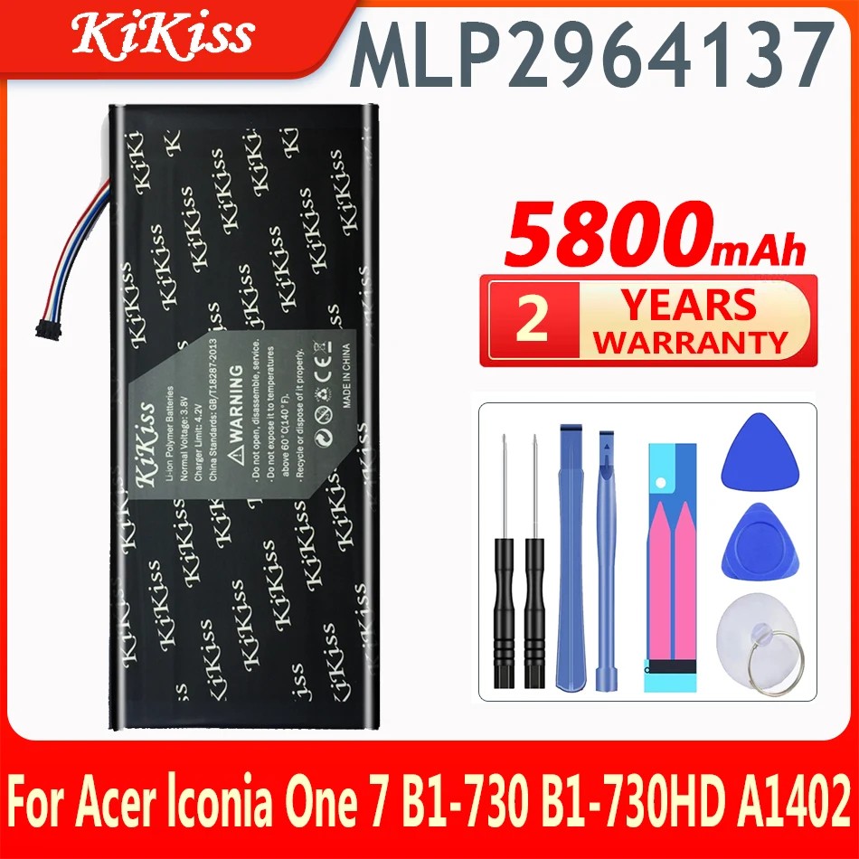 

NEW High Quality 5800mAh MLP2964137 Battery for Acer Iconia One 7 B1-730 B1-730HD A1402 Laptop Tablets Battery