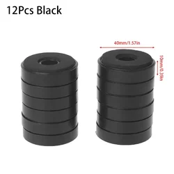 12 - Piece Audio Speaker Isolation Feet for Enhanced Sound Quality (12Pcs Black)