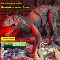 Simulated Tyrannosaurus Rex Remote Control Electric Dinosaur Jurassic Running Interactive Boy Holiday Toy Big Spiny Back Dragon 1