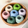 No. 7 Lace Thread Thin Summer Crochet Yarn Bamboo Fiber Linen High Twist Thin Thread Handmade DIY Materials Used for Making Crocheted Summer Thin Hollow Sweater Scarf Shawl Hat Tablecloth Sofa Cover Sandals and Other Clothing Yarn Balls 1 Bag = 300g=6 4
