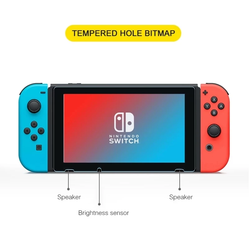 Premium Tempered Glass Screen Protector Set for Nintendo Switch - Enhanced Protection Film