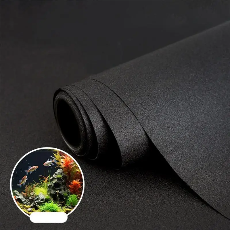 Aquarium Background Static Cling Black Fish Tank Backdrop Aquarium Poster Fish Tank Wallpaper Decorations
