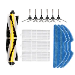 Vacuum Main Roller Side Brush Hepa Filter Mop Cloths Rags for Eziclean ONE Aqua 210 Robot Vacuum Cleaner Bruhes Cleaning Mop