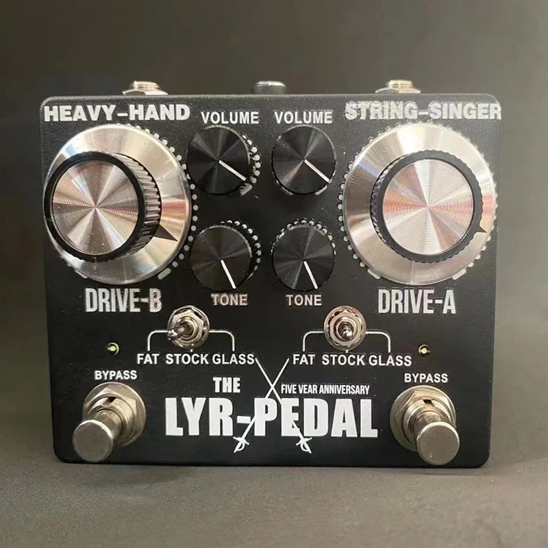 

LY-ROCK Guitar Pedal, New Version King Tone Duellist OVERDRIVE Distortion Effect Pedal,Classic Effect Pedal,Black, True Bypass