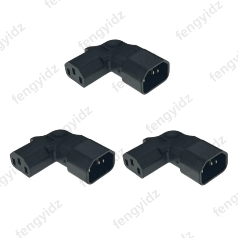 Angled IEC 320 C14 to C13 AC Adapter Converter