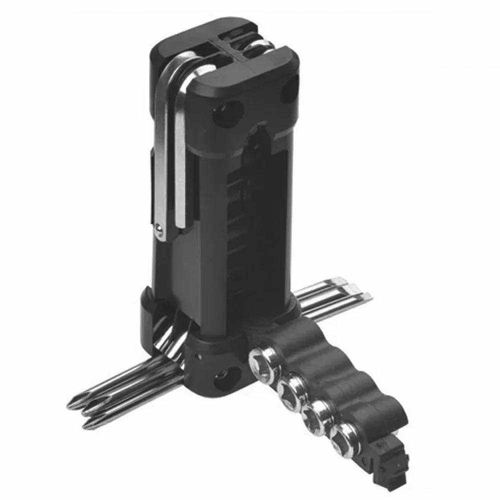 16 in1 Motorcycle Multifunction Tool Kit Multitool Tire Repair Tool Set with Screwdriver Chain MTB Road Cycling Motorcycle Tools