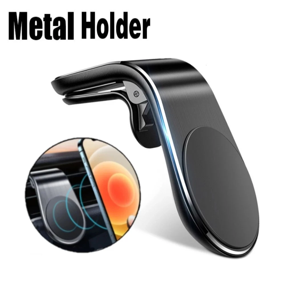 Magnetic 360° Rotating Car Phone Holder with Air Vent Clip