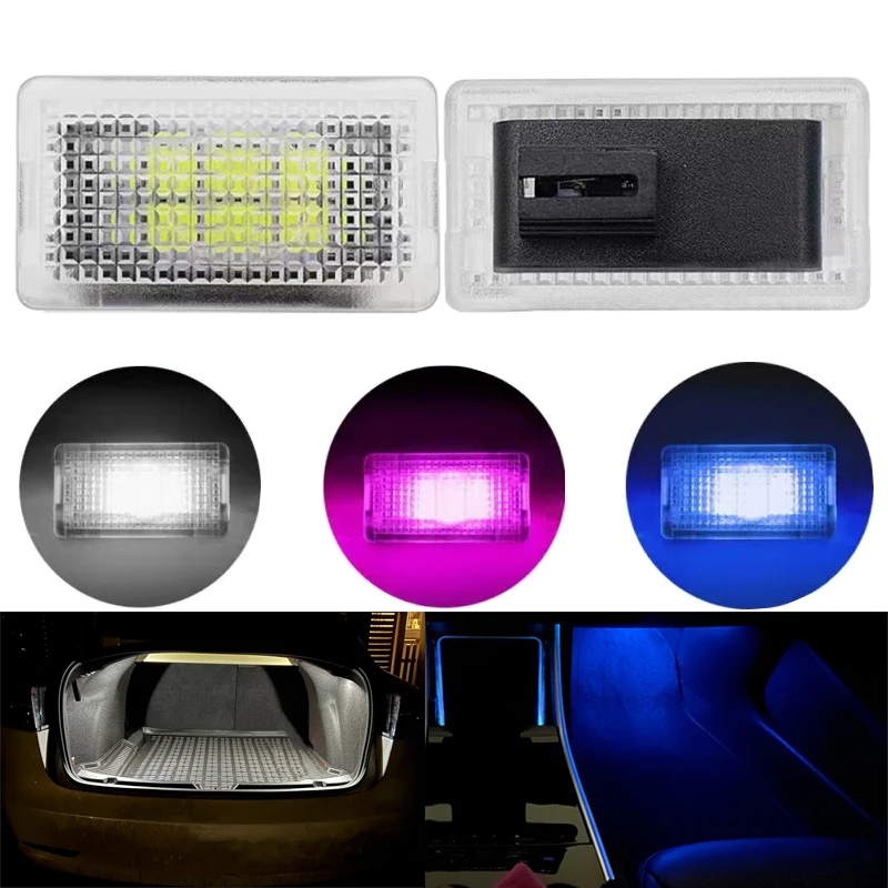 Светодиодная лампа Footwell для перчаточного ящика светильник ного багажника, подключи и работай, атмосферная лампа для автомобиля Tesla Model 3 X S