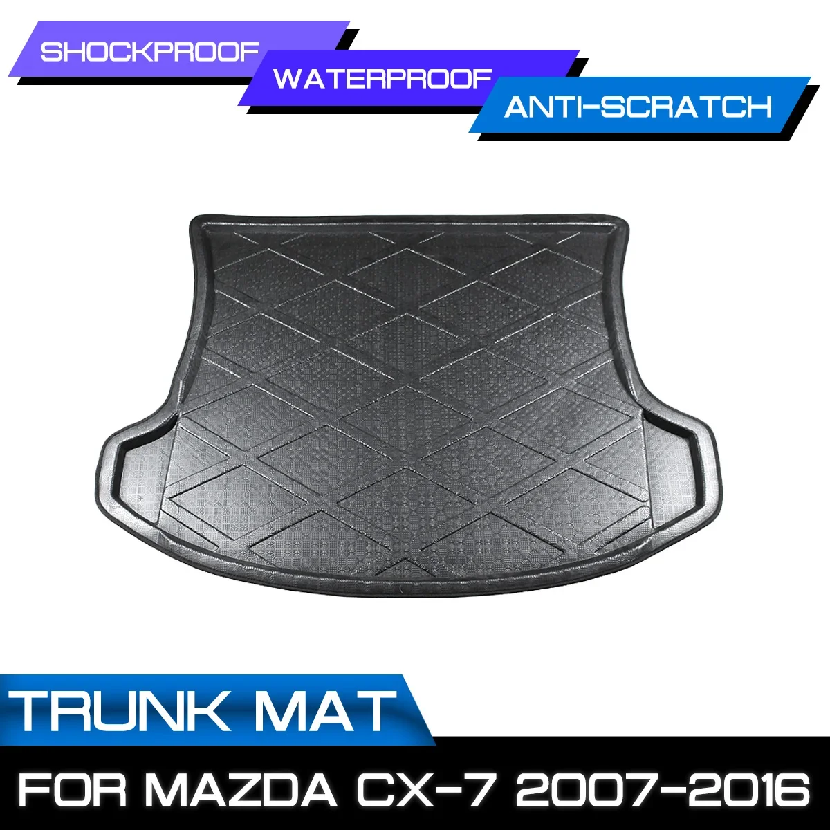 

Автомобильный напольный коврик, ковер для Mazda CX-7 2007 2008 2009 2010 2011-2012, задний багажник, защита от грязи