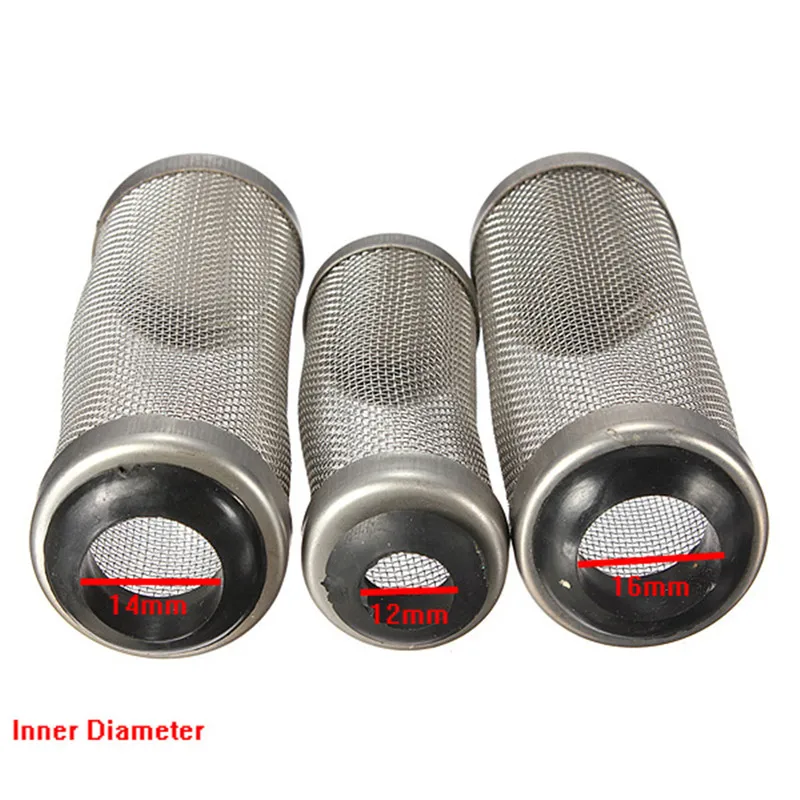 Stainless Steel Filter Tube Inlet Sleeve Mesh Fish Tank Shrimp Net Cylinder Filter Inflow Inlet Protect Aquarium Accessories