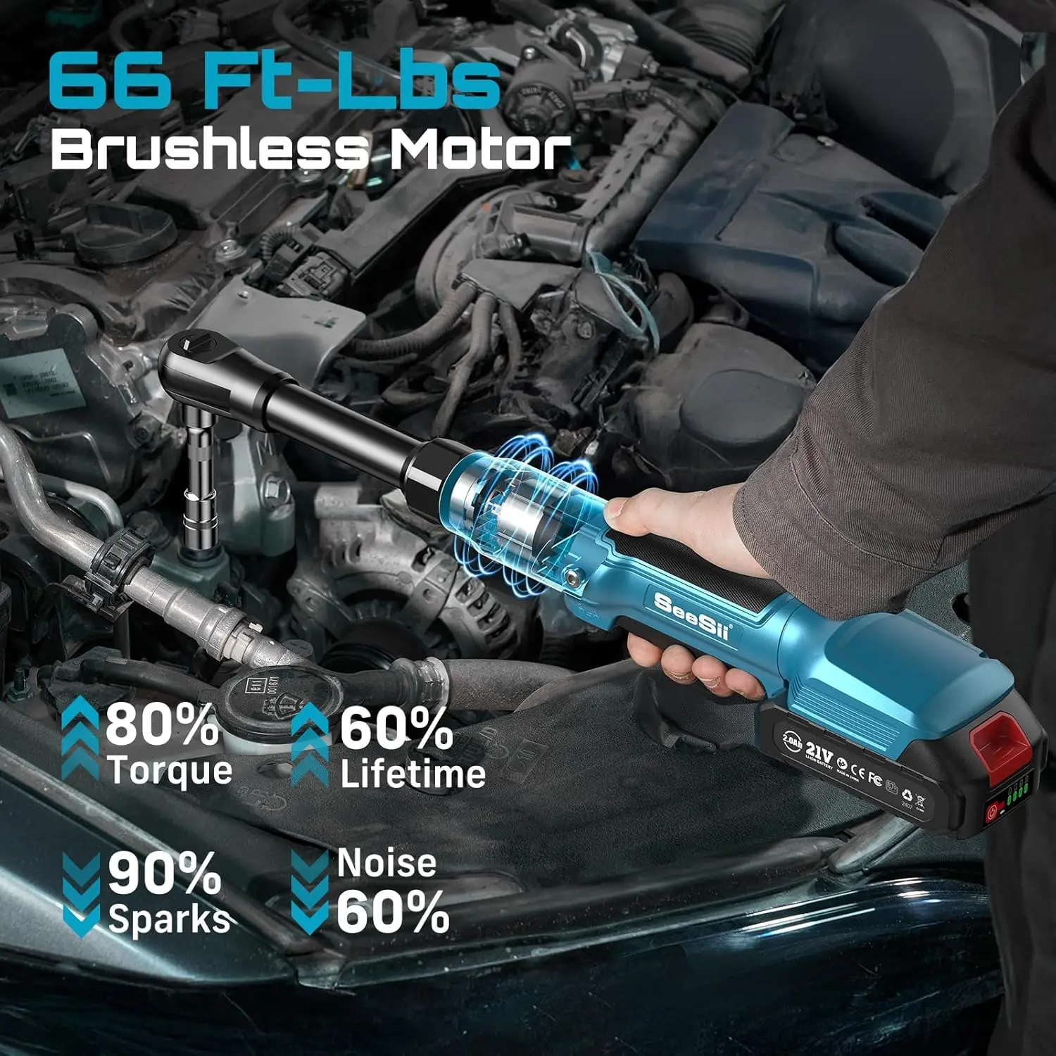 Cordless Electric Ratchet Wrench 2