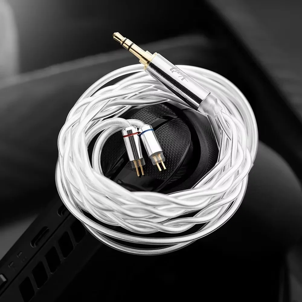 QoA Mimosa 1 DD+1 Planar Hybrid Drivers In-Ear Earphone HiFi Music Earbuds 0.78mm 3.5mm+4.4mm Plug Wired Cable Headset 5