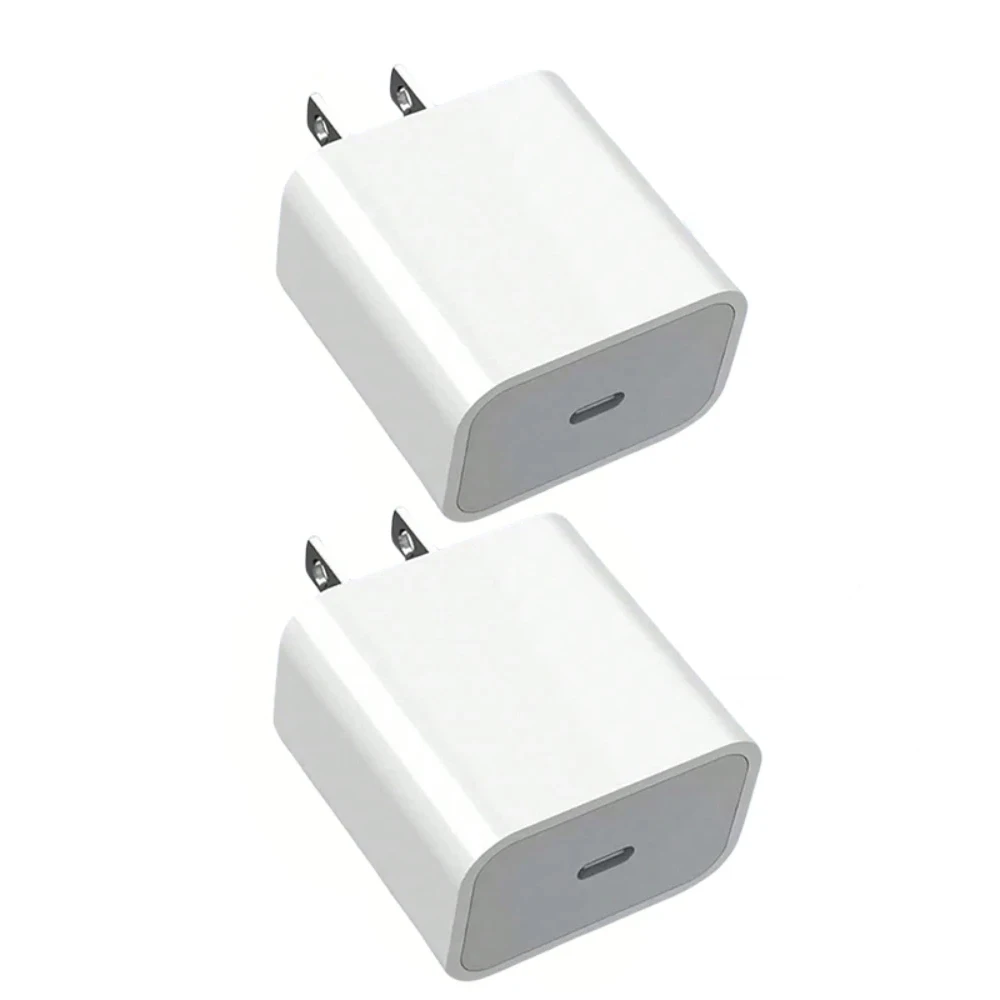 1-2 шт. PD 20W USB C швидкий зарядний пристрій із штекером США для iPhone 16 15 14 13 12 Pro Max Plus, зарядний пристрій для телефонів Xiaomi Samsung