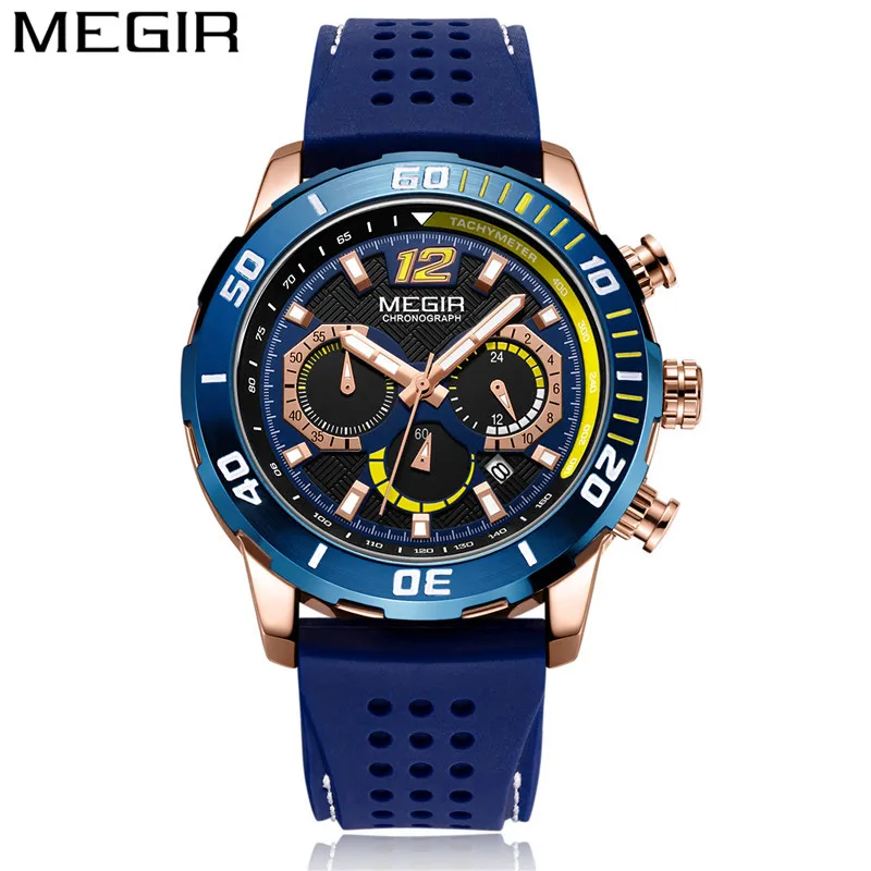 Men's Silicone Bracelet Watch | Sport Wristwatch | Clock | Quartz