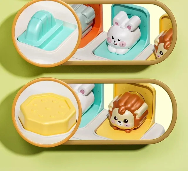Montessori Pop up Animal Toys and Learning Boxes Enhance Logical Thinking and Motor Skills Suitable for Children's Birthday Gift 3