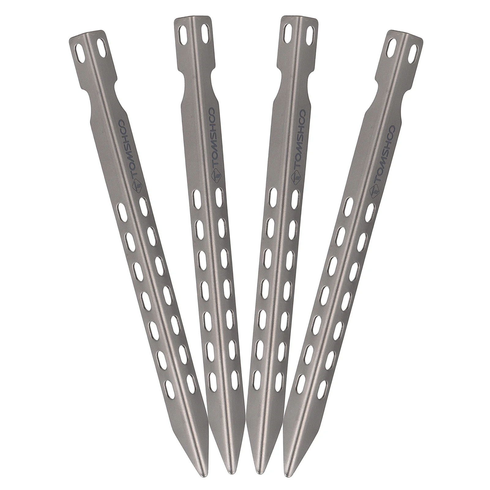 Tomshoo 6,3 Pack Zoll Camping Zelt Heringe ultraleichte wind dichte Titan Zelt Pfähle Outdoor Camping Wander zelt Heringe Nägel – Detail 4