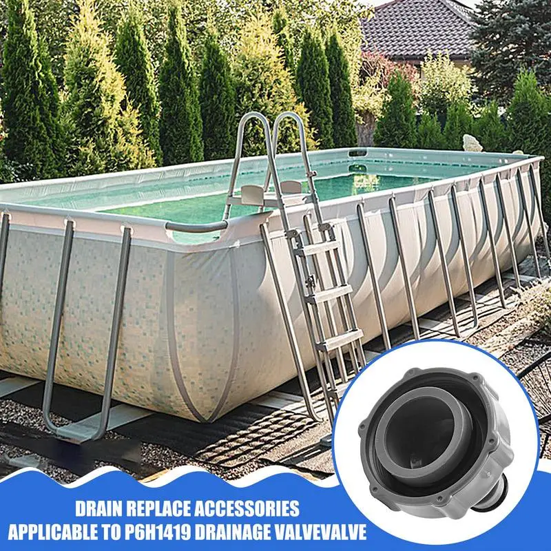 Swimming Pool Accessory Pool Hose Coupling Pool Inlet Connection Kit Pool Drain Valve Replacement Pool Connector Adapter Drain Fittings Robust Construction Fitting Connects