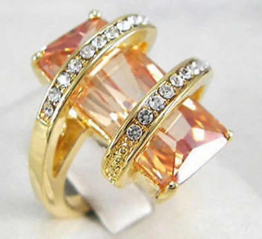 Gioielli Da Donna Cinesi Tanzanite E Topazio Ring7-9 #