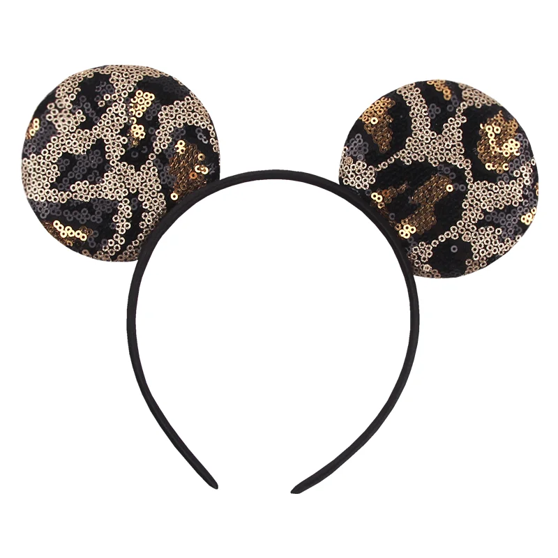 Chic Disney souris oreilles bandeau paillettes 5 "arc bandeau pour filles femmes vacances Festival fête bricolage femmes cheveux accessoires cadeau