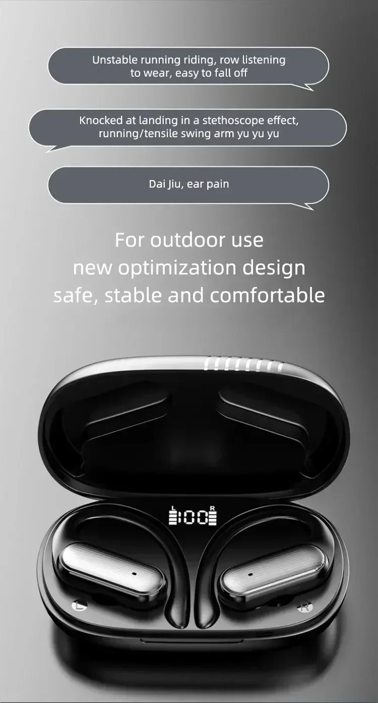 Xiaomi A520 Earhooks Wireless Bluetooth 5.3 Headphones Running Game Gaming Headsets HIFI Voice Call HiFI Stereo with Mic