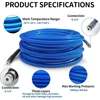 Sewer Drain Water Cleaning Hose Pipe Cleaner for Karcher K2-K7 High Pressure Washer Rotating Sewer Jetting Nozzle 4