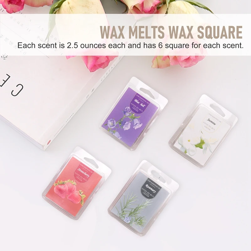 12 Pack Scented Wax Melts Wax Square, Scented Wax Melts, Soy Wax Melts For  Warmers, Wax Square Gift Set, Baby Powder Wax