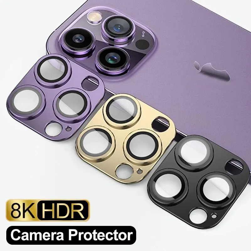 Premium Metal Camera Lens Protector with Ultra High Definition Glass
