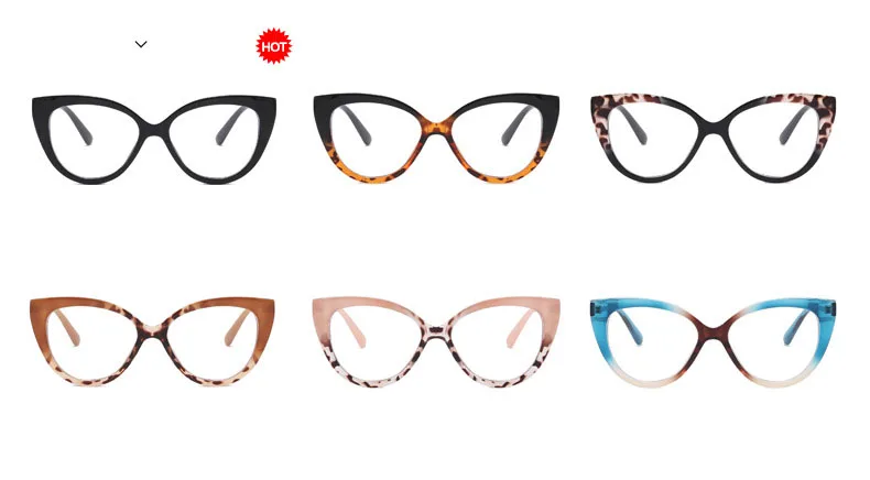 Stylowe okulary kocie oczy w kolorowych oprawkach – korekcyjne dla krótkowzroczności i do czytania 11 Sbdfa02320e23408ab7e3d391c48ab102Z